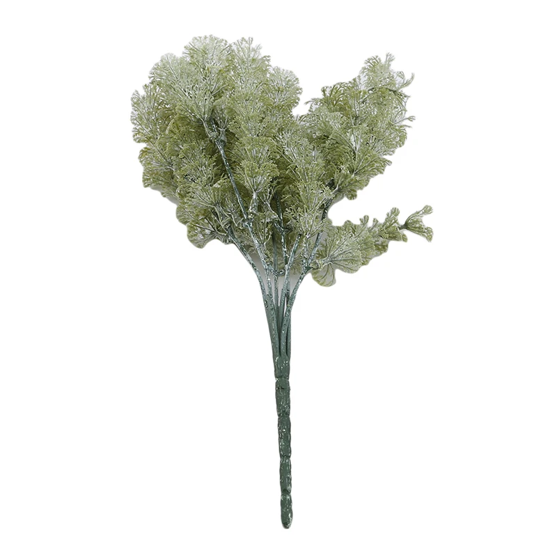 Искусственные цветы шелковая овечья шерсть листья спрей зелень для домашнего