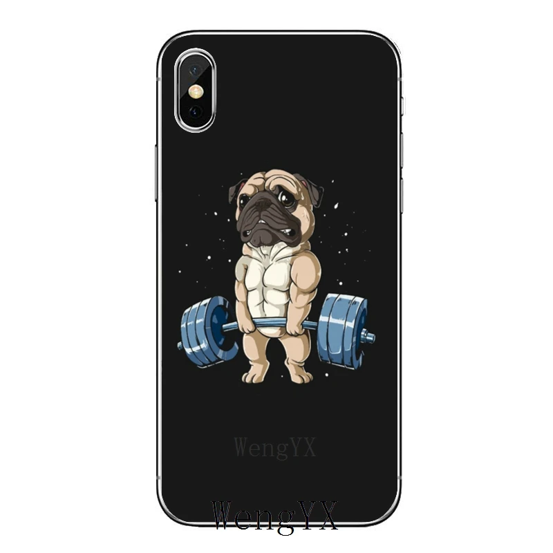 Аксессуары чехол для телефона iPhone 11 Pro XS Max XR X 8 7 6 6S Plus 5 фотоблесток 4 iPod Touch Мопсов