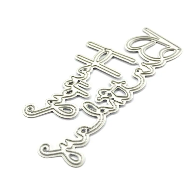 

Happy Birthday Metal Cutting Dies Stencil Scrapbooking DIY Album Stamp Paper Card Embossing Decor Craft 85LA