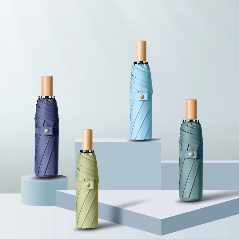 Зонт-тройка с деревянной ручкой | Дом и сад