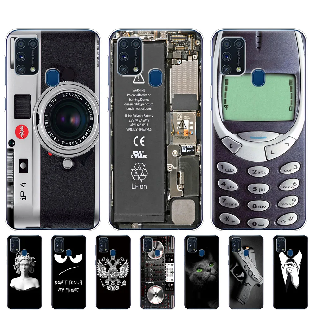 Чехол для Samsung M31 6 4 дюйма мягкий силиконовый чехол из ТПУ Galaxy M 31 SM M315FZBVSER m315 задняя