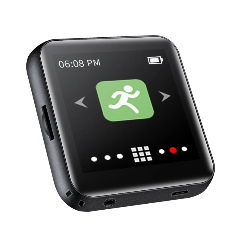 Мини mp3 плеер Ruizu M4 с Bluetooth и встроенным динамиком полносенсорный экран