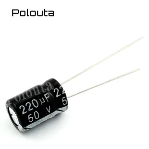 5 Pcs/lot Polouta Direct Plug Aluminium Electrolysis Capacitors Components 22 UF 400 V 13*21mm Platinum Super Capacitor