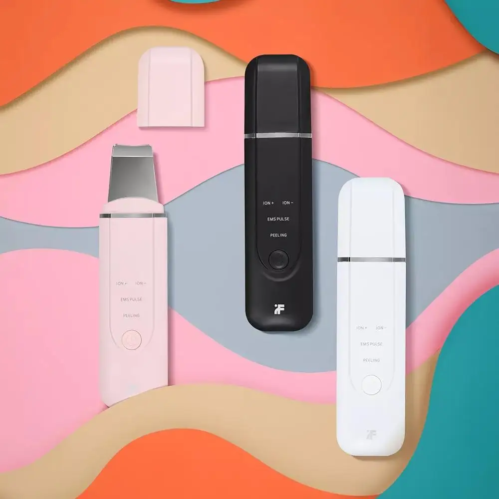Beste Originele Youpin Ultrasone Huid Scrubber Mee-eters Remover Skin Lifting Peeling Schop Cleaner Ion Acne Ems Facial Massager