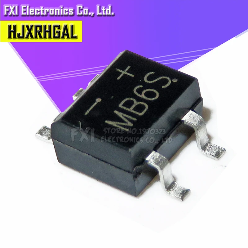 

100 шт. MB6S SOP4 СОП SMD 0.5A/600 в новый оригинальный