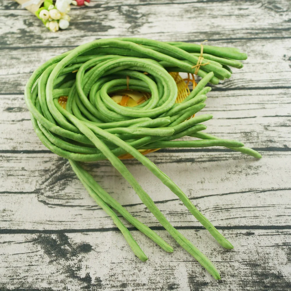 6 шт. высокая имитация искусственный длинная фасоль модель & пластиковый