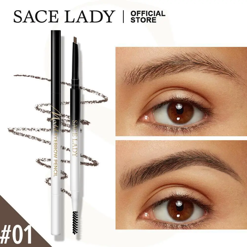 

SACE LADY Triangle Eyebrow Pencil Ultra-fine Brow Pen Waterproof Long Lasting Micro Eye Makeup