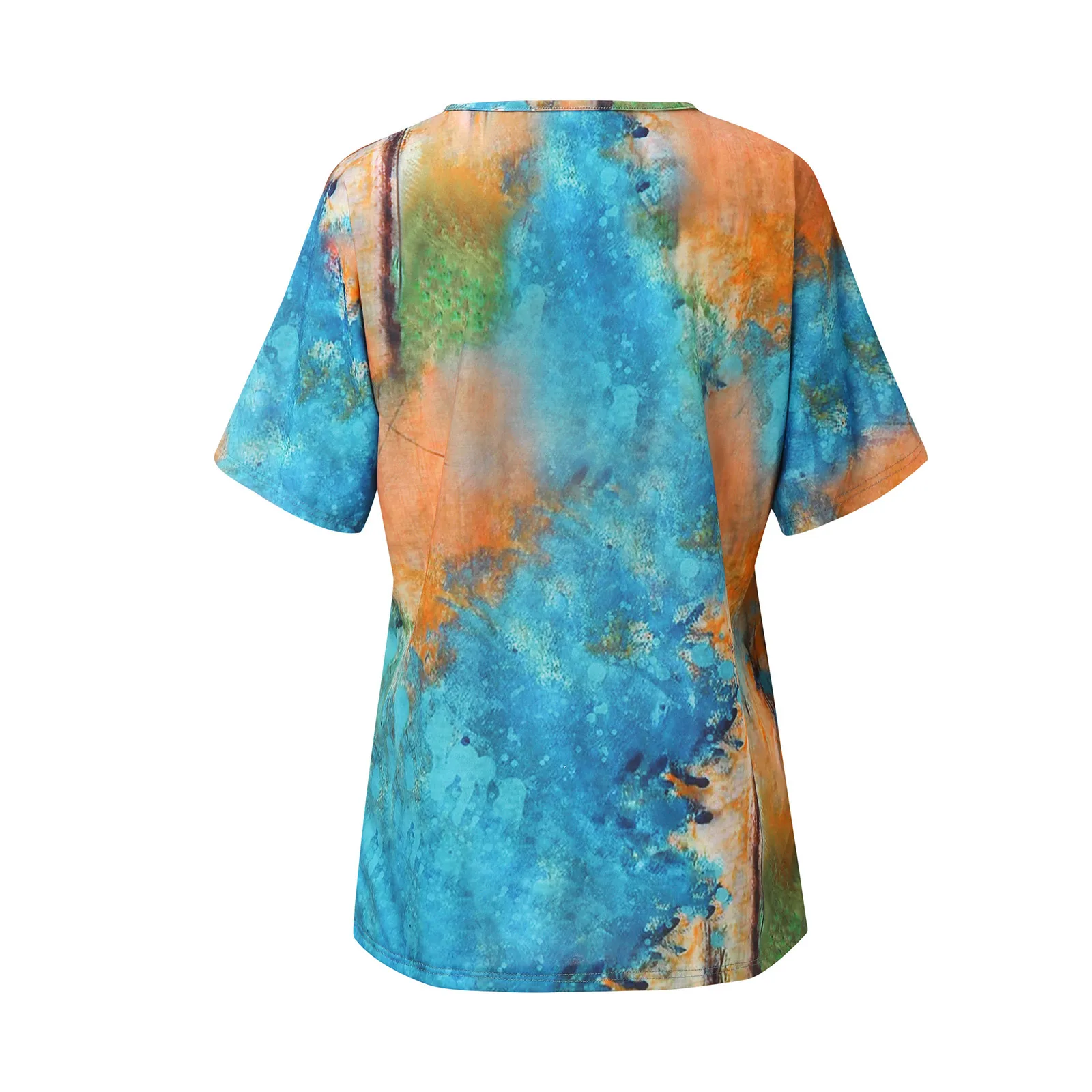 

Women's Butterfly Printed T-Shirts Plus Size Short Sleeve V-Neck Tops Tee T-Shirt Lady Summer Breathable Top Blusas Mujer