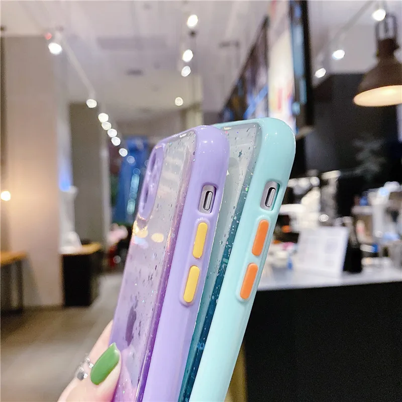 Яркий блестящий мягкий чехол из ТПУ с сердечками для huawei P30 Pro чехол-накладка p20 Lite