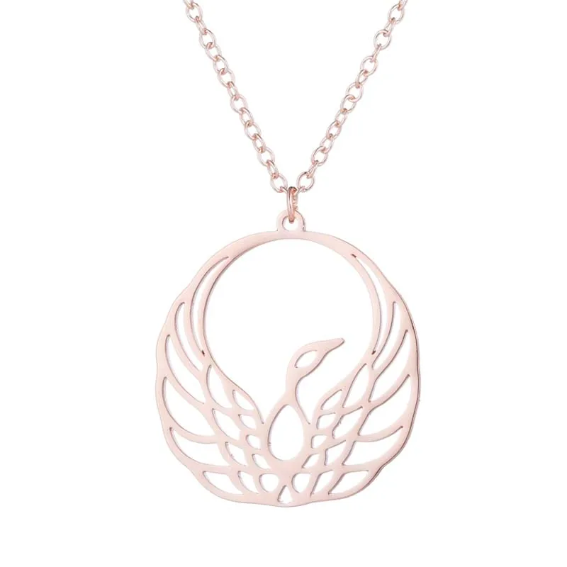 Женское колье с подвеской FENGLI ожерелье из нержавеющей стали изображением орла и