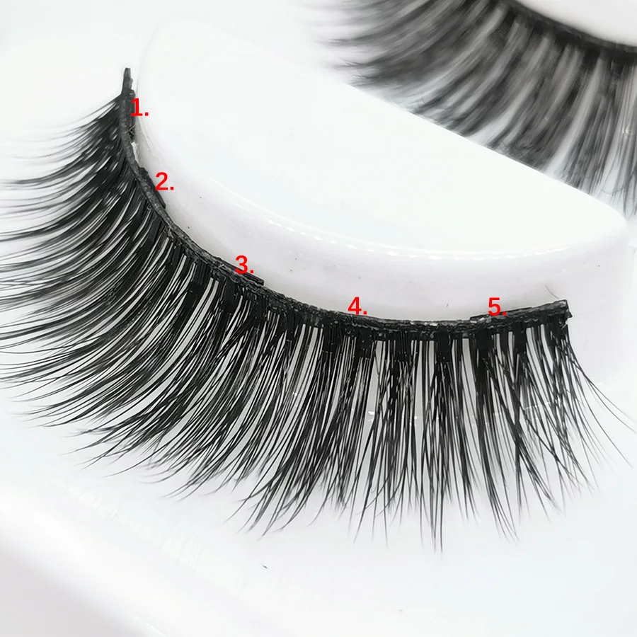 Набор из 5 магнитных ресниц жидкая подводка для глаз и магнитные накладные