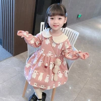 girl dress%c2%a0party evening gown cotton 2022 bears spring autumn flower girl dress for wedding%c2%a0tutu fluffy%c2%a0birthday%c2%a0kids baby chil