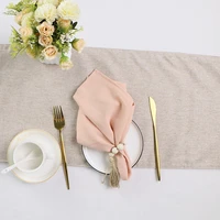 6pcs cotton dinner napkinsdinning table washable reusable tableware cloth placematskitchen soft skin friendly tea towel