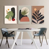 abstract modern tropical plants flower canvas painting geometry art nordic posters and prints wall picture for living room decor