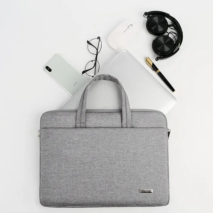 Men's Women's Laptop Bag Briefcases Shockproof Waterproof Tote Office Travel Business Cell Phone Wallet Glasses Storage Pouch