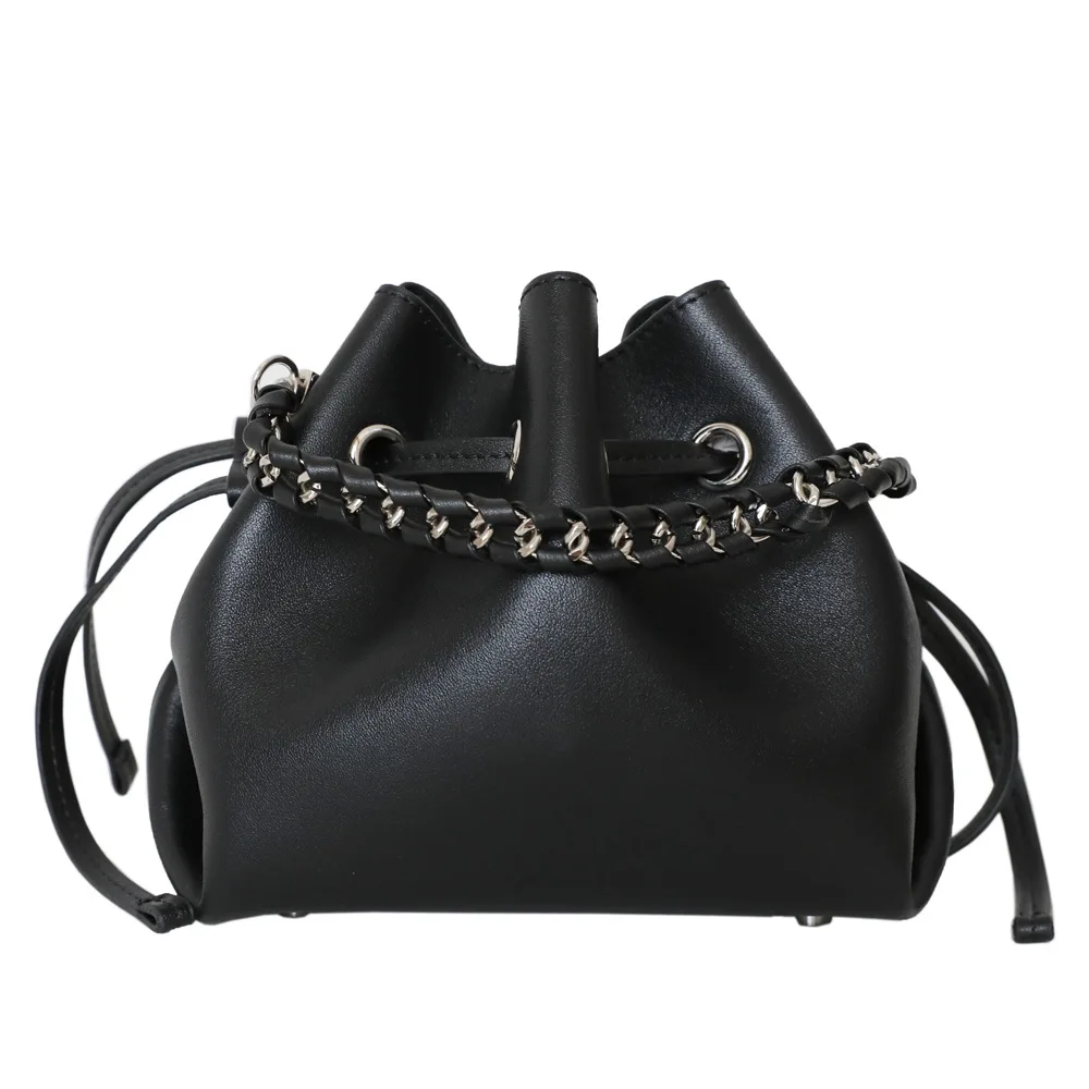 

Mini cow leather bucket bag niche women shoulder bag fashion women messenger bags ersatile spring summer women bag