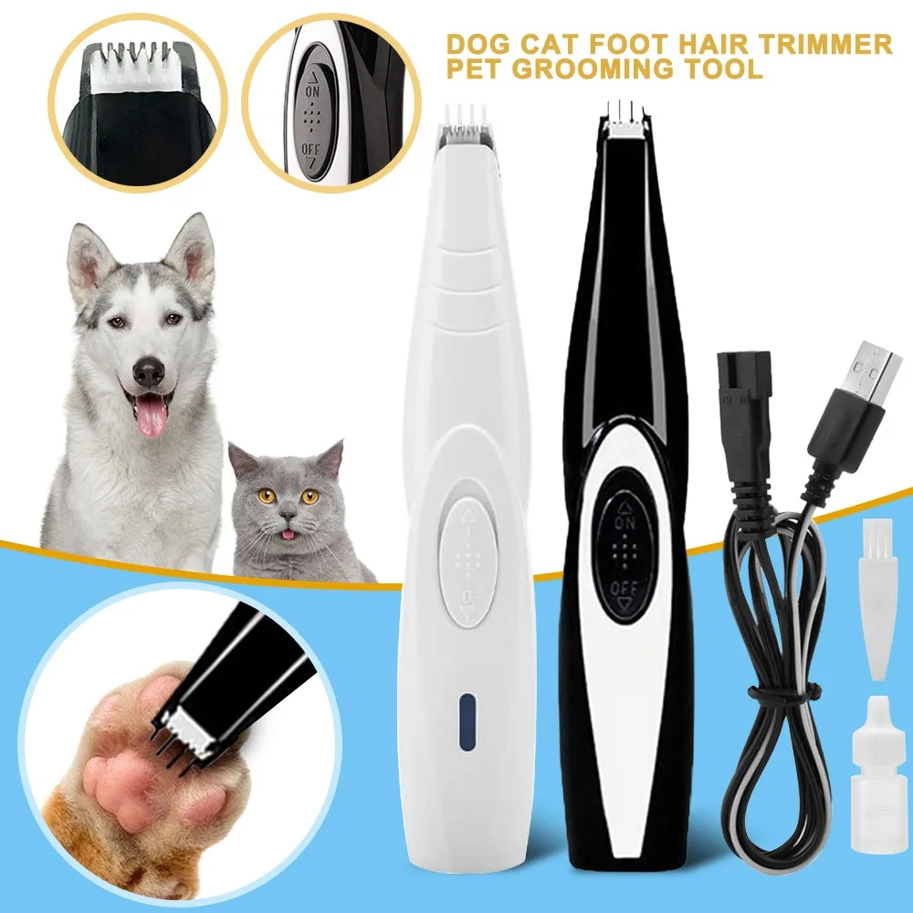

Pet Dog Hair Grooming Clippers USB Rechargeable Hair Trimmer Machine Pet Cat Face Foot Ear Butt Hair Shaver Low Noise Haircut
