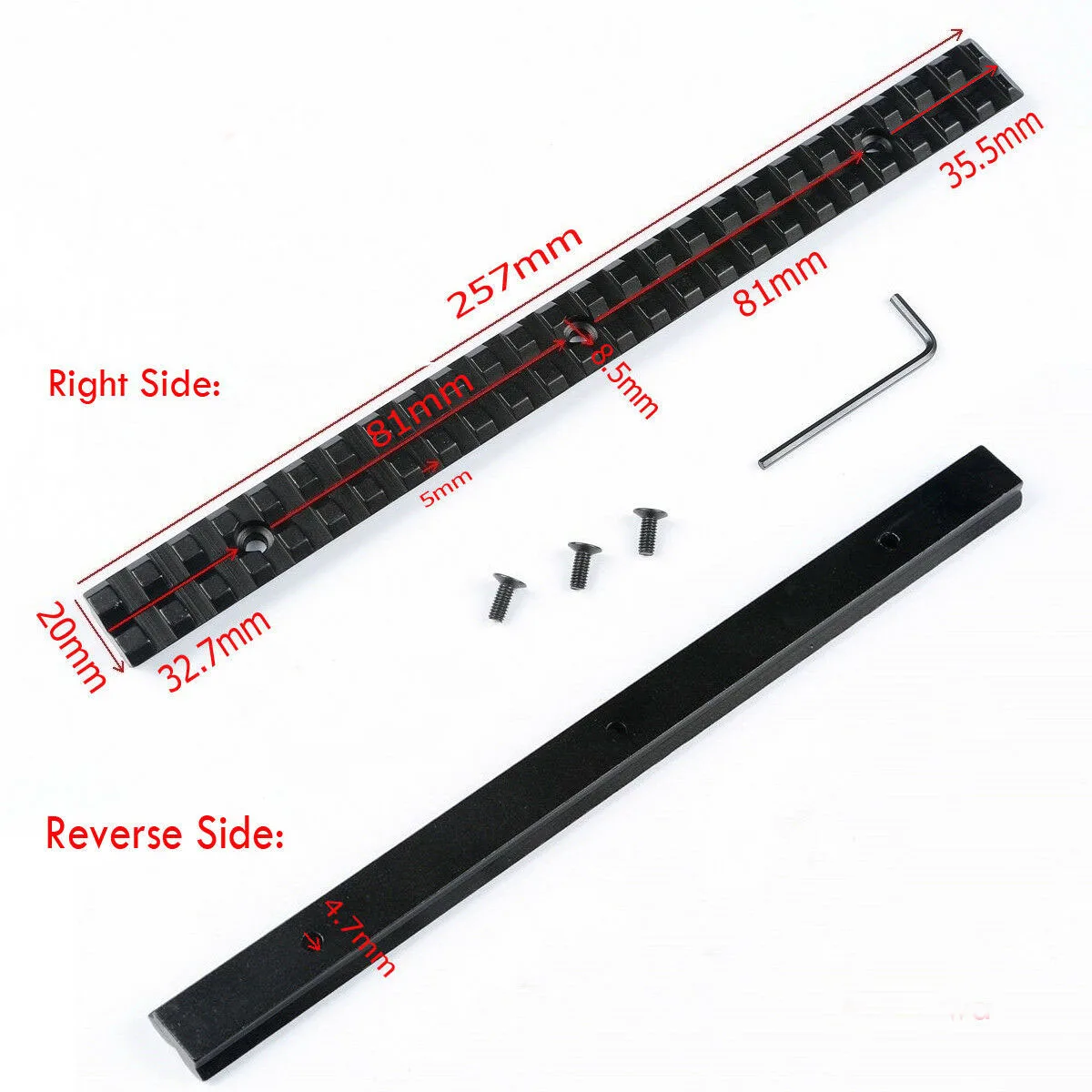 25-slot Picatinny Weaver база для рейки Riser Adapter напрвляющая для прицела