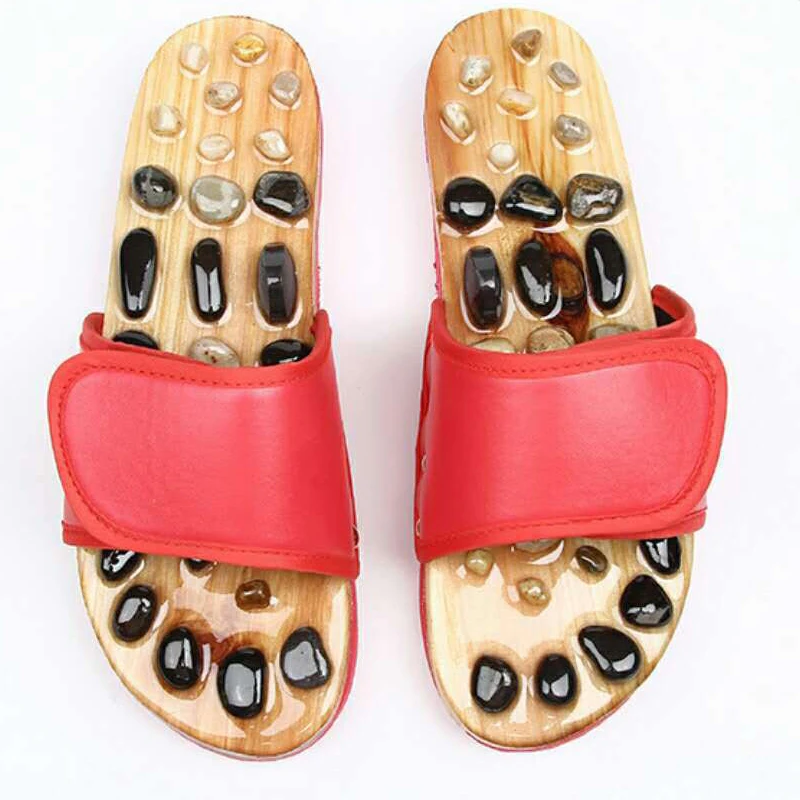 

Natural Pebbles Foot Massage Slippers Foot Massage Nursing Activating Blood Foot Massage Shoes Massage