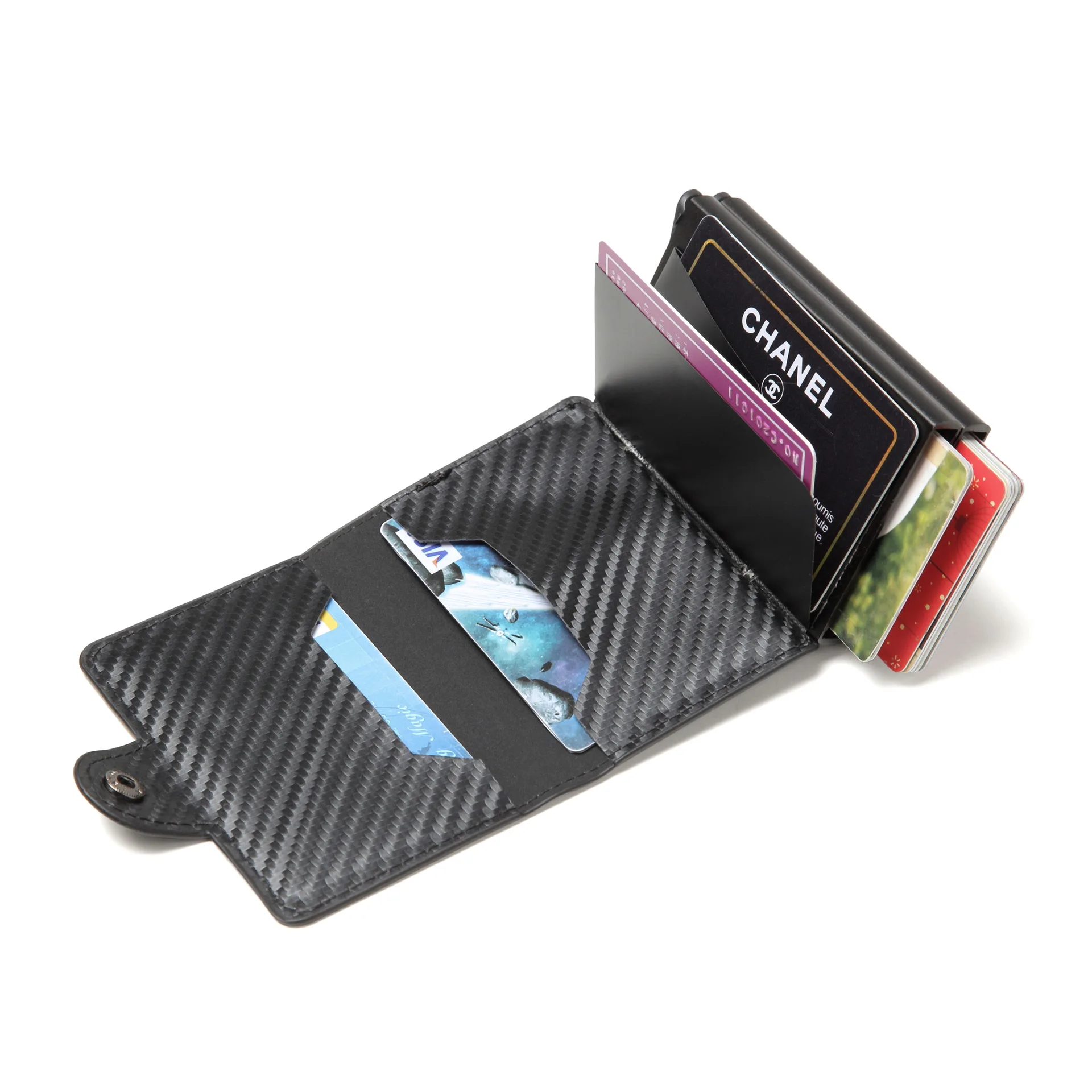 Cizicoco Высокое качество PU кожаный бумажник для Карт RFID Блокировка двойная