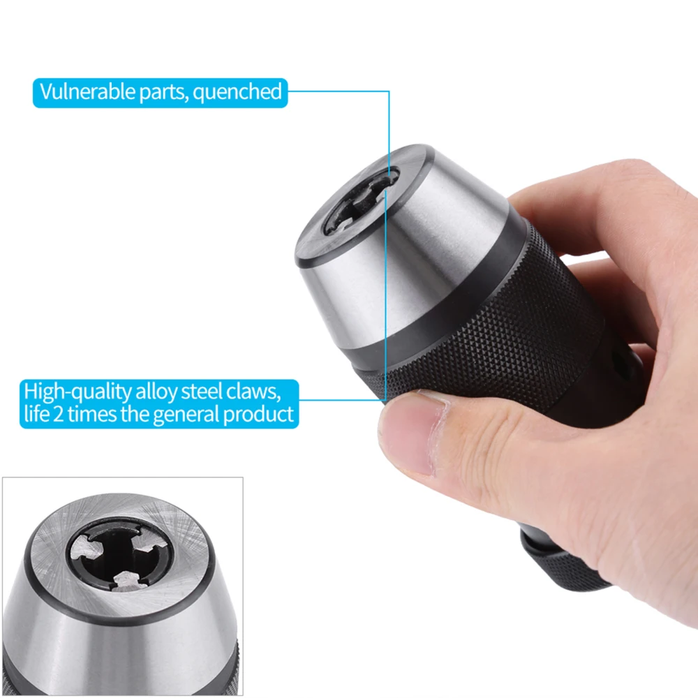 

0-13mm Drill Chuck For Elettrico Del Tornio Self-tightening And Self-locking Professional Portable MLMLH Mandrino Autoserrante