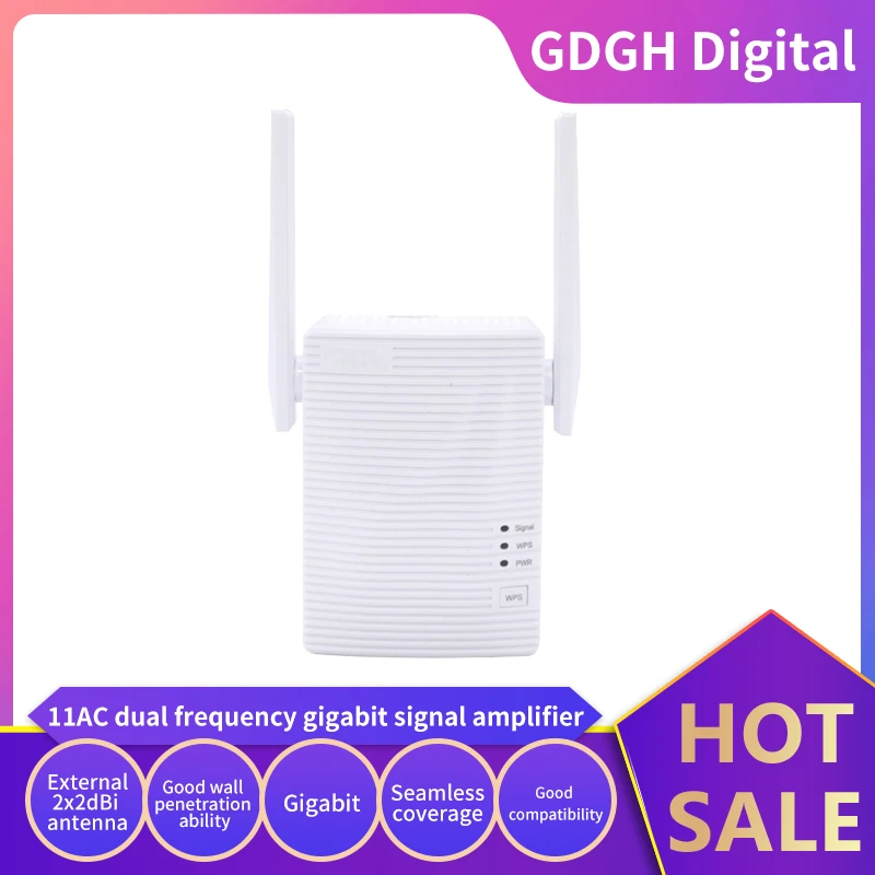 GLVISION GLA18 AC1200Mbps Range Extender двухдиапазонный wifi ретранслятор усилитель сигнала