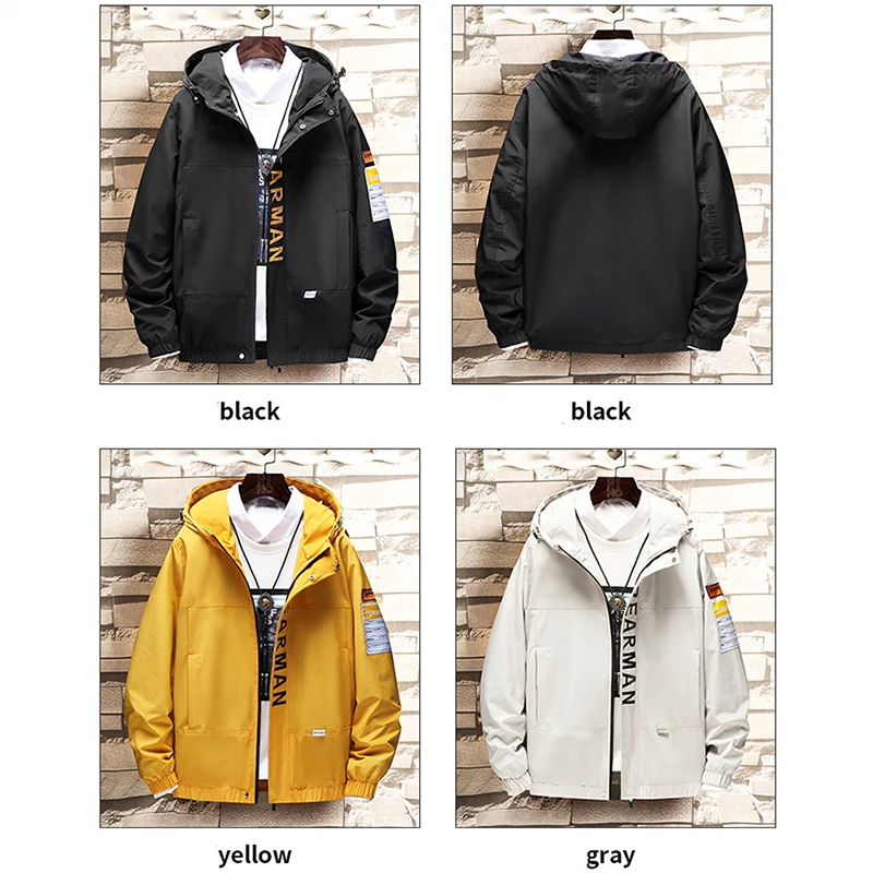 Новое поступление мужская повседневная куртка с капюшоном пальто для мужчин