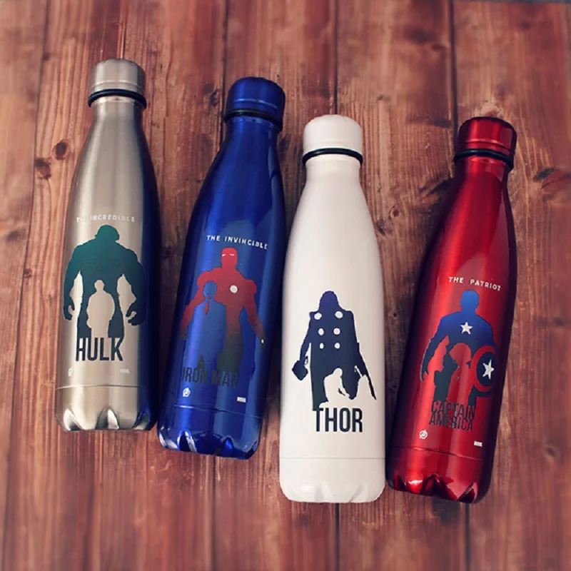 Оригинальный термос из нержавеющей стали в виде супергероя Мстителей