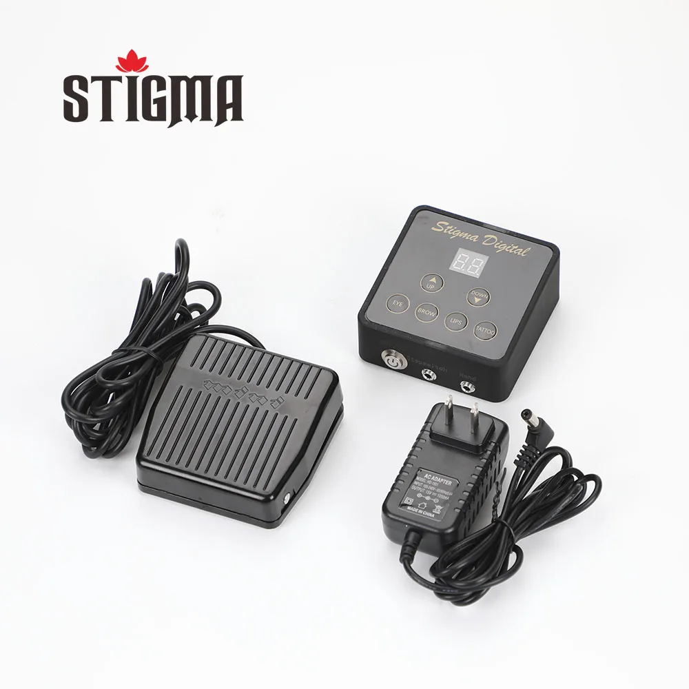 Клеймо цифровая тату-машинка Питание Переключатель педали Регулируемый