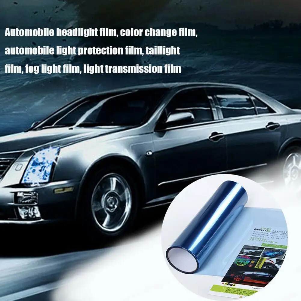 

60cmx30cm Car Light Styling Headlight Taillight fog lights Wrap Sheet Decal Sticker Film Superior transparency Car decoration
