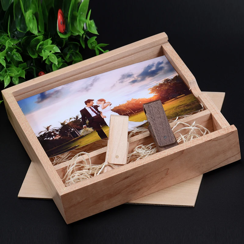 Деревянная фотобокс JASTER Maple Squre usb 2 0 4 ГБ/8 ГБ/16 ГБ/32 ГБ/64 ГБ флеш-карта памяти
