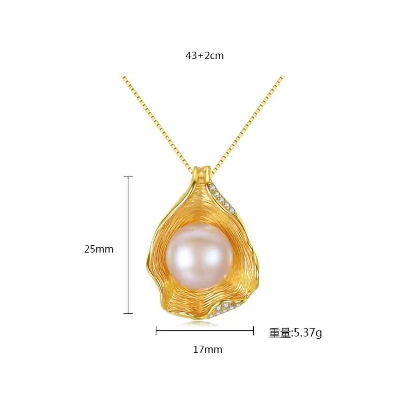 Ожерелье из серебра пробы с натуральным пресноводным жемчугом - купить по