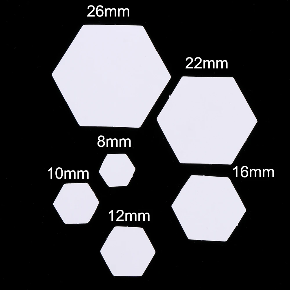 Шестигранные шаблоны для лоскутного шитья бумаги рукоделия одежды ткани швейные