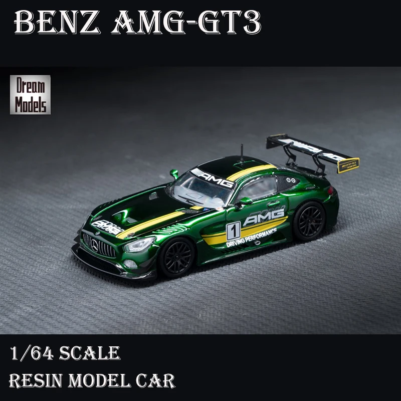 Pre-Order Dream Models 1/64 Model Car Benz AMG-GT3 Die-cast Resin Vehicle Display Collection - Limited 299 PCS | Игрушки и хобби