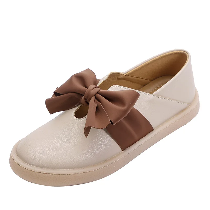 

Flat sole shoes women 2021 new spring all-match bowknot soft sole large size loafers women shoes shoes for women sneakers flats