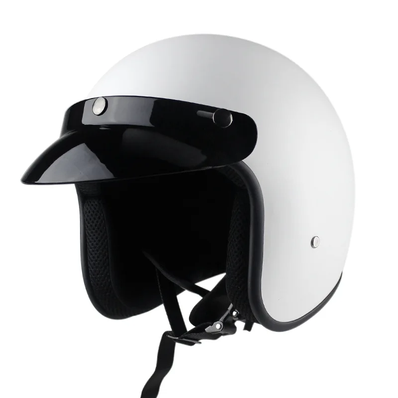 

Motorcycle Helmet Jet Vintage Helmet Open Face Retro 3/4 Half Helmet Casco Moto Capacete Motoqueiro Mopeds Enduro Casque