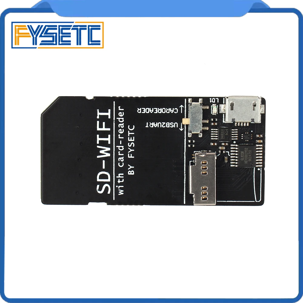 SD-WIFI FYSETC с модулем считывания карт Запуск ESPwebDev на борту USB для последовательного