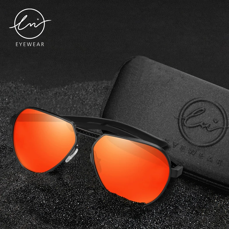 

LM 2022 Brand Men Aluminum Sunglasses Polarized UV400 Coating Mirror Male Vintage Sun Glasses Women For Men UV400 Oculos de sol