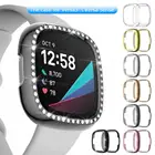 Блестящий Защитный чехол Стразы Бампер ТПУ защитный чехол для Fitbit Versa 3Sense