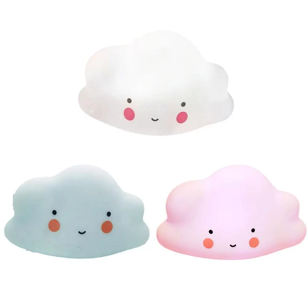 

Милый детский ночсветильник в виде облака, мультяшный декор для детской спальни, декоративная кнопка для кормления, светодиодная лампа для ...