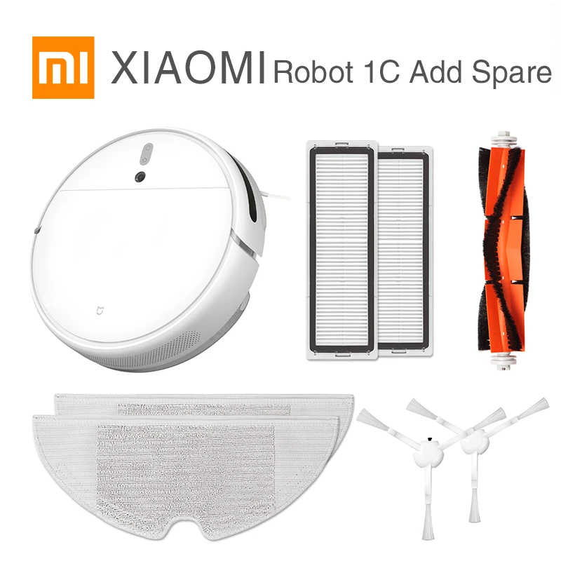 

Hot XIAOMI MIJIA Sweeping Mopping Robot Vacuum Cleaner 1C for Home Auto Dust Sterilize 2500PA cyclone Suction Smart Planned WIFI