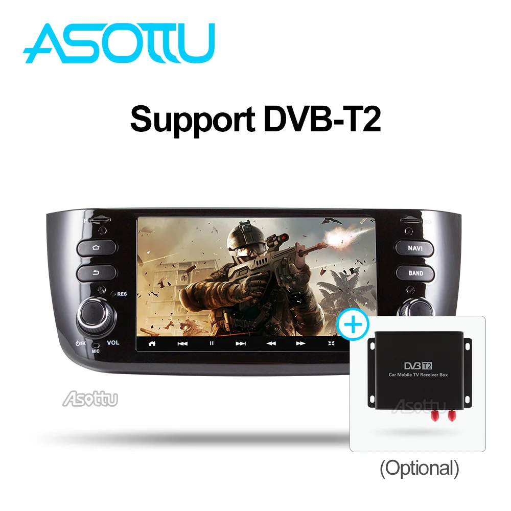 Asottu android 9.0 car dvd for Fiat/Linea/Punto 2012 2013 2014 2015 Car Multimedia Player | Автомобили и мотоциклы