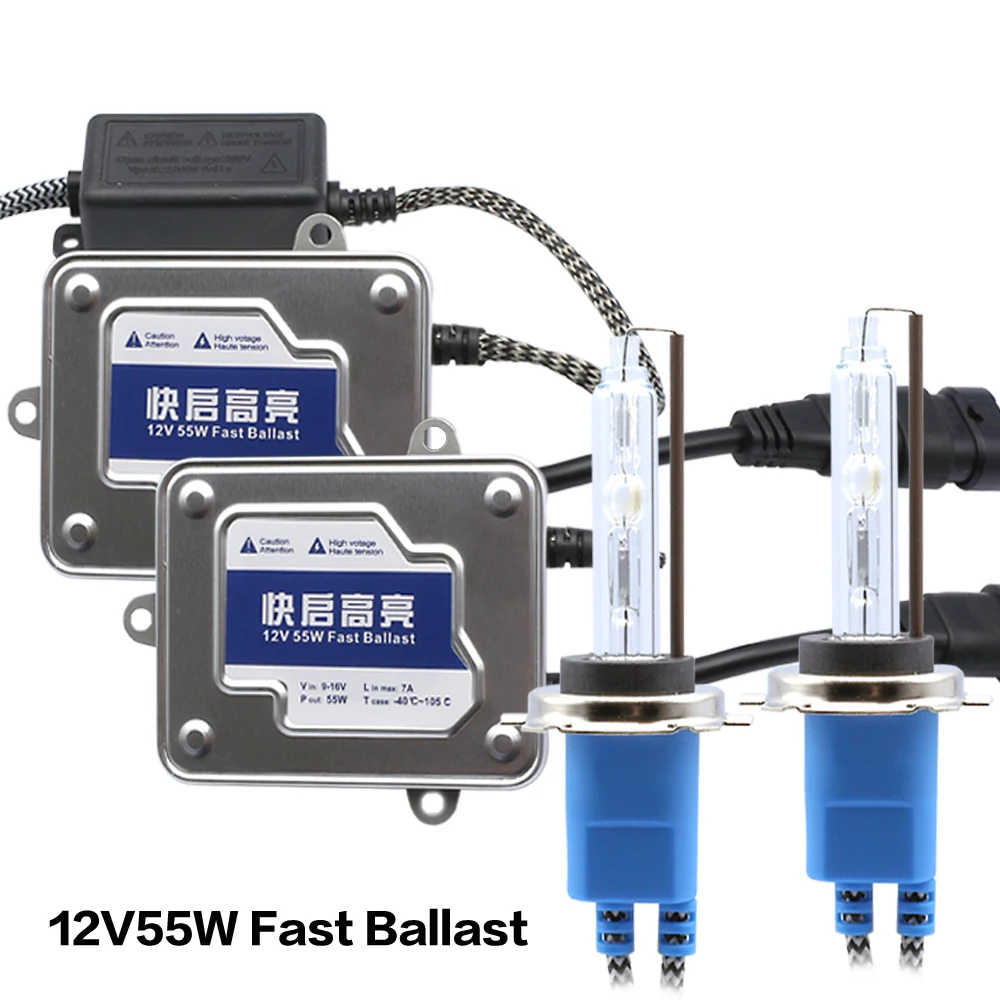 Комплект ксенона H7, H1, 9005, HB3, 9006, HB4, H3, H8, H9, H11, D2H, 880, 12 В, 55 Вт, ксеноновый светильник HID, балластная лампа переменного тока, автомобильная фара, противотуманная фара