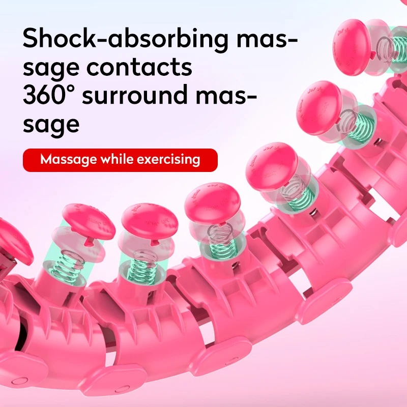 Умный обруч для фитнеса спортивный со съемной регулируемой тонкой талией