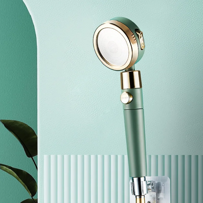 3 modes adjustable hand held shower head with filter pressurization water saving function magic water column bathroom faucet set free global shipping