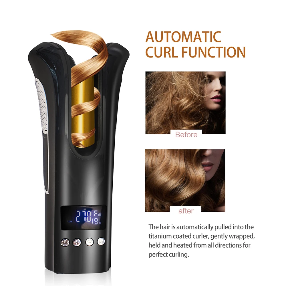 

Professional Hair Curler Curling Wand Beach Wave Curling Iron Automatic Air Curler Hair Crimping Iron Air Spin Hair Curl Machine