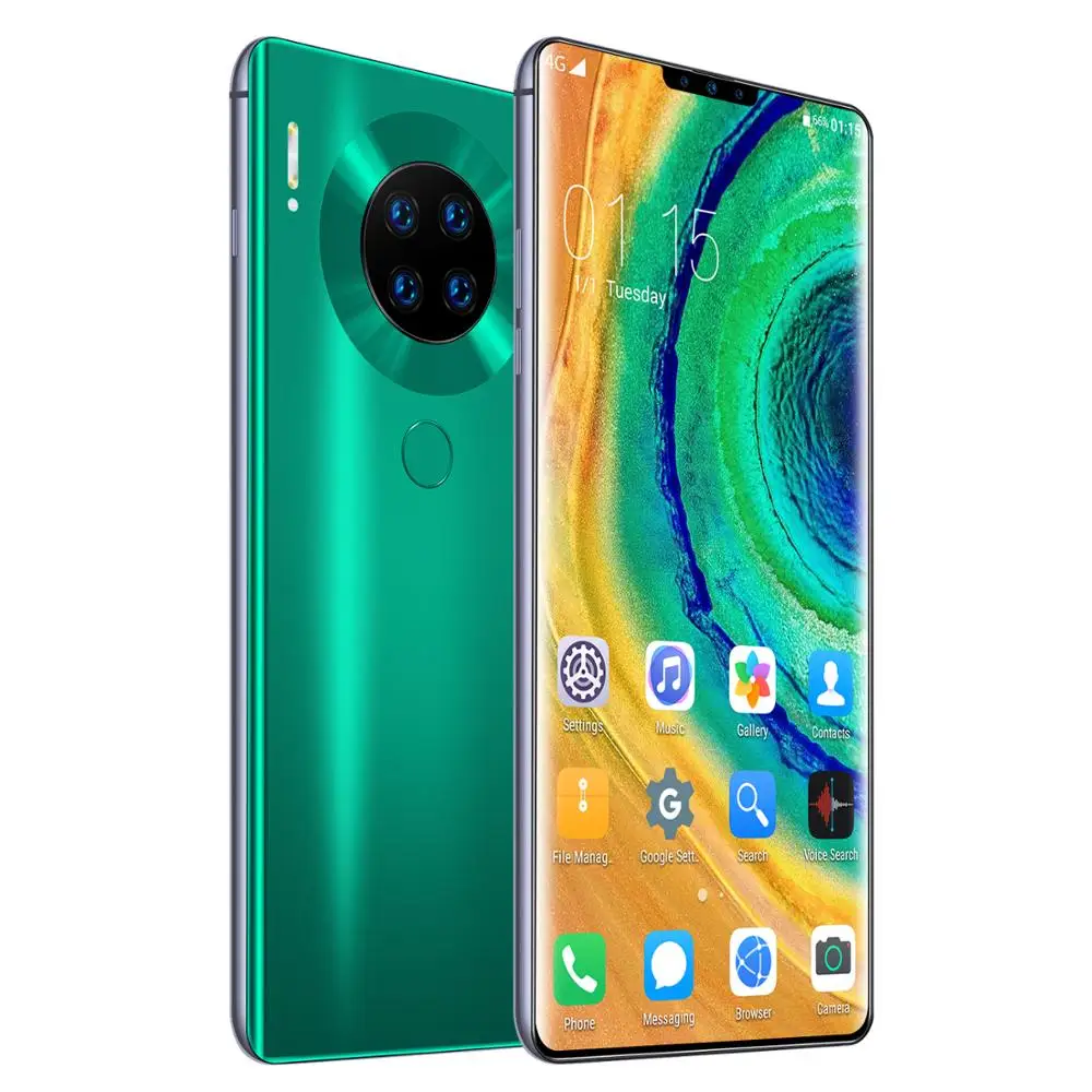 Глобальная версия,, Android, смартфон, 6,6 дюймов, мобильный телефон, две sim-карты, камера, 3g, 4G, мобильный смартфон, разблокировка лица - Цвет: GREEN