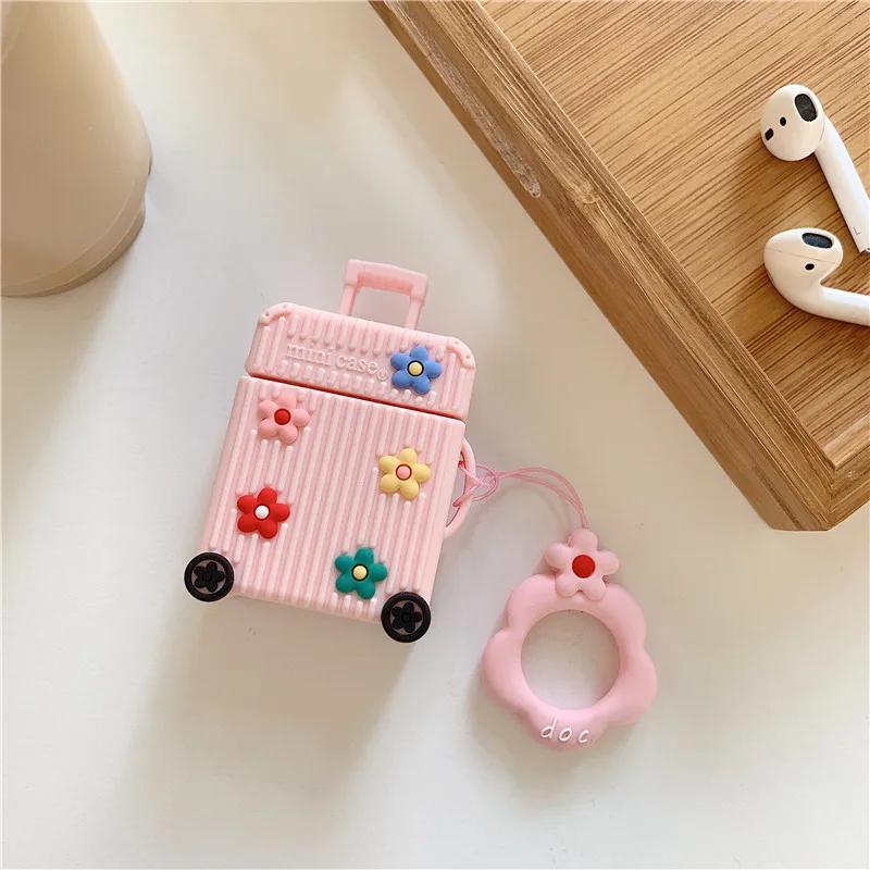 

For Airpods Case,Colorful Trunk Case For Airpods 1/2 Case Soft Silicone Earphone Headphone Protective Case For Apple Airpods