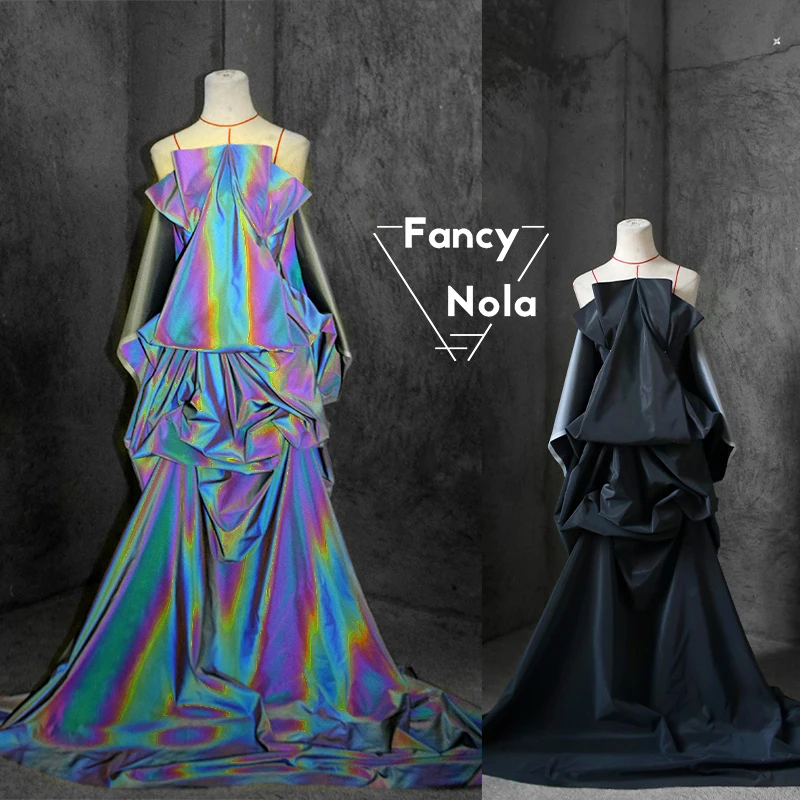 Радужный светильник отражающий градиентный светящийся ширина 140 см