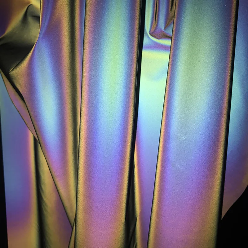 

1 ярд радужной расцветки светоотражающая ткань Сделай Сам Рукоделие Шитье рукоделие одежда вечернее платье аксессуары Принадлежности